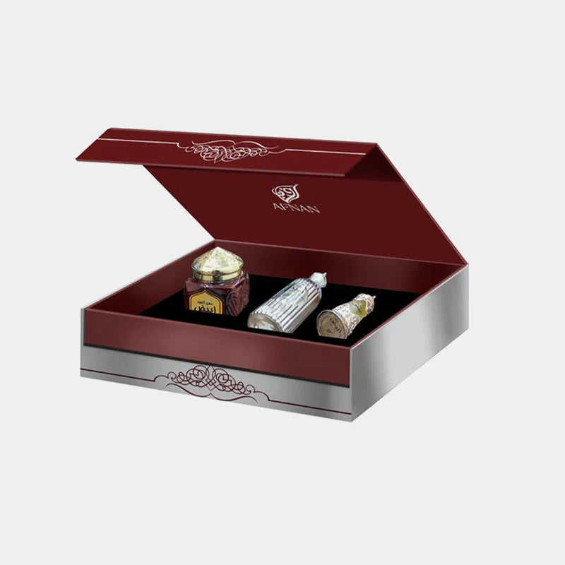AFNAN GIFTSET DEHAN AL OUD ABIYAD 20ML